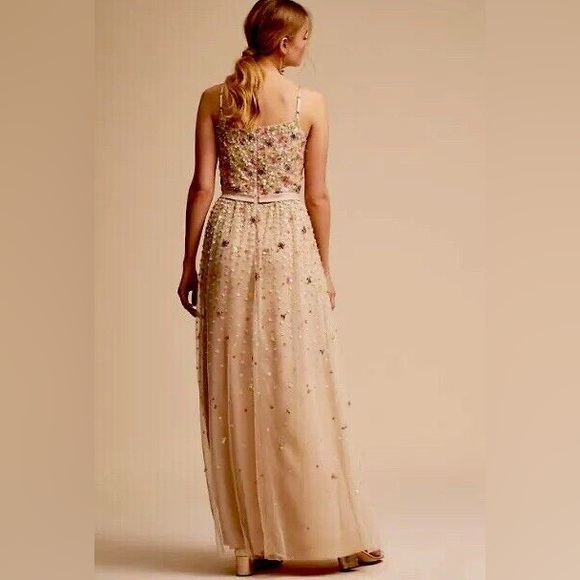 BHLDN Syrah Floral Sequin Embellished Dress - Picture 4 of 12